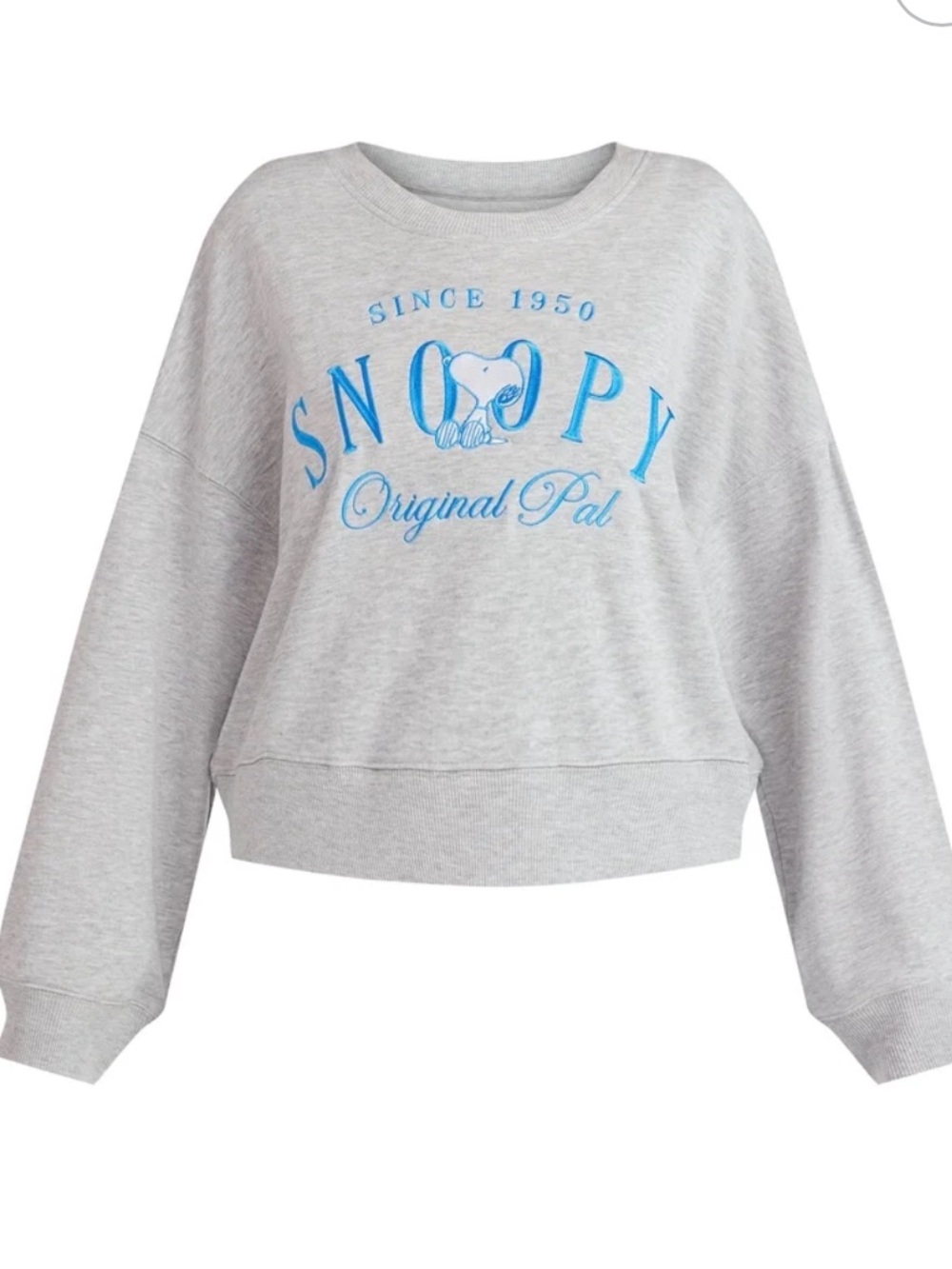Peanuts Snoopy sweatshirt cropped crewneck